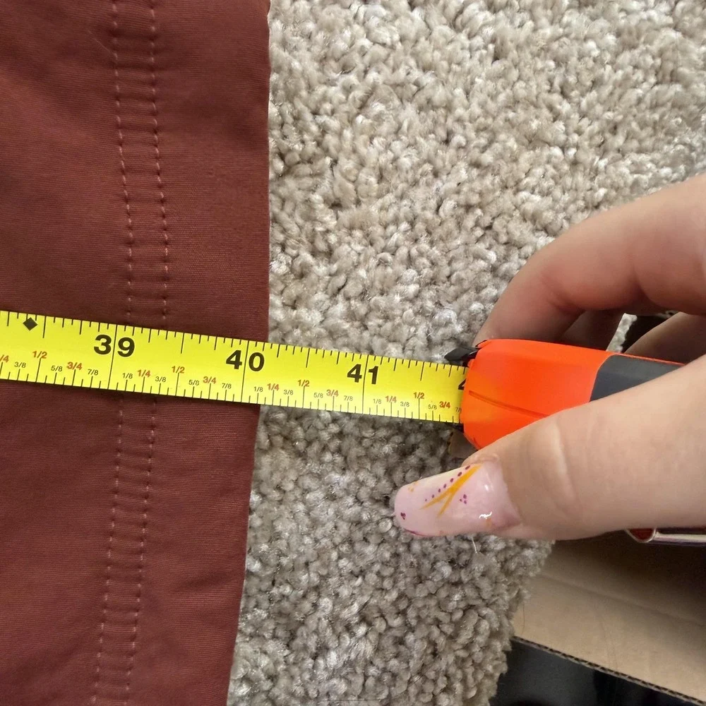Eddie Bauer First Ascent Snow Pants Mens 38x32 Brown Softshell Fleece Lined